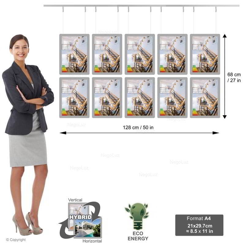 Ecran Vitrine Agence Immobiliere A4v 2r5c - NegoLuz France Ecran Vitrine Agence Immobiliere A4v 2r5c