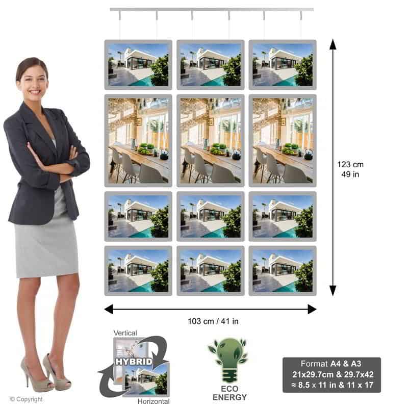 Panneau Led Vitrine 3c 3a4 1a3 - NegoLuz France Panneau Led Vitrine 3c 3a4 1a3