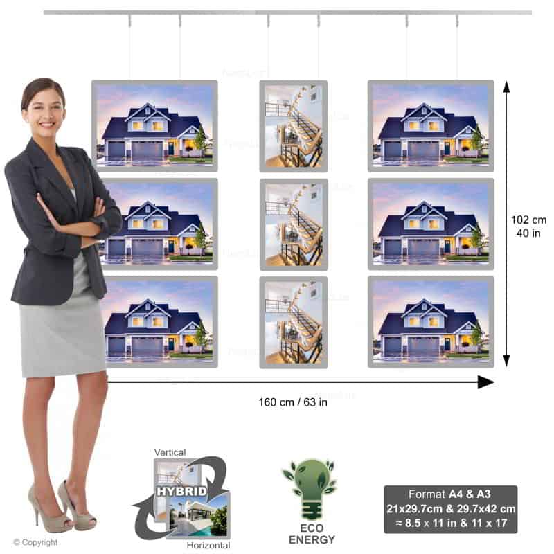 Panneau Led Vitrine 3c 3a4 6a3