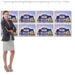 Porte Affiche Suspendu Vitrine Led A3h 2r4c0