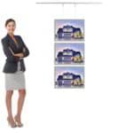 Porte Affiche Suspendu Vitrine Led A3h 3r1c0