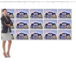 Porte Affiche Suspendu Vitrine Led A3h 3r5c0