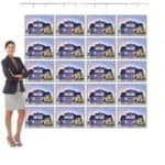 Porte Affiche Suspendu Vitrine Led A3h 5r4c0