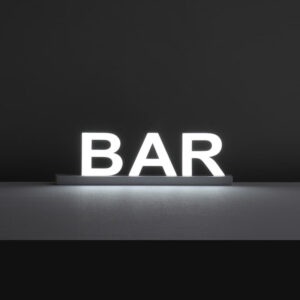 Lettre Lumineuse Bar