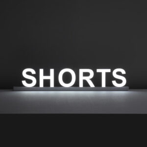 Lettre Lumineuse Led Shorts