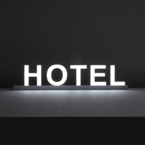 Lettres Lumineuses Hotel