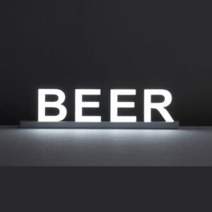 Lighted Building Letters Beer