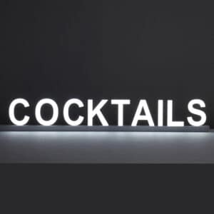 Lit Letter Cocktails