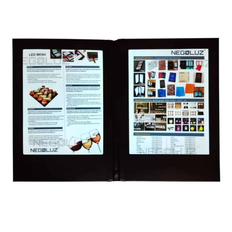 Menu Lumineux 2 Pages